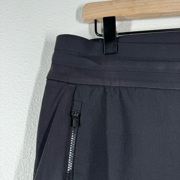 Athleta Headlands Hybrid Mid Rise Jogger Pants Black Athleisure Hiking Size 12 - Picture 3 of 9